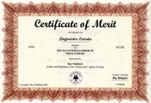 Roy Whitfield - Certificate